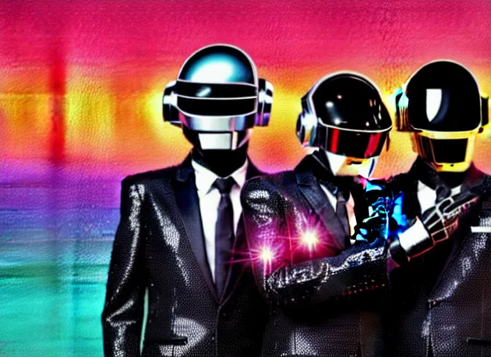 Prompt: daft punk's electroma, knight rider, futuristic style, synthwave style, sea of technology, daft punk