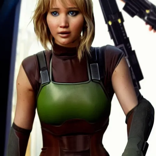 Image similar to Jennifer Lawrence as samus aran