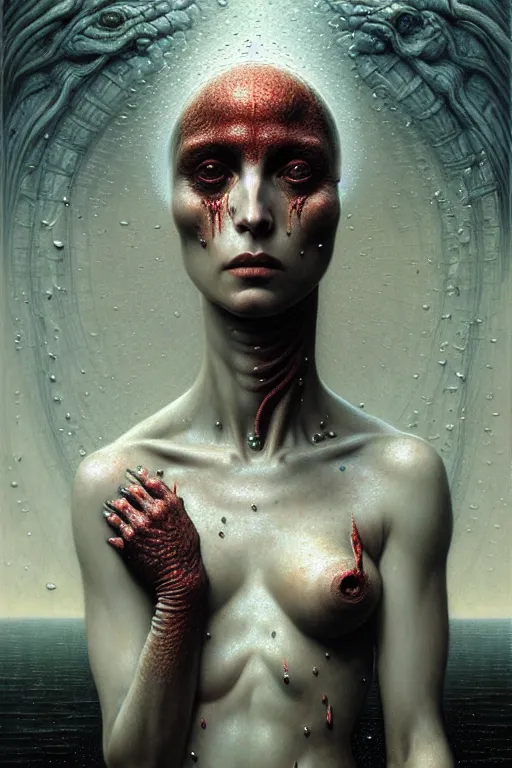 Prompt: neoclassical lilith the mother of all monsters angry, raining ash, fine art masterpiece, highly detailed dino valls wayne barlowe machiej kuciara, dramatic lighting, long shot, wide angle, uhd 8 k, sharp focus