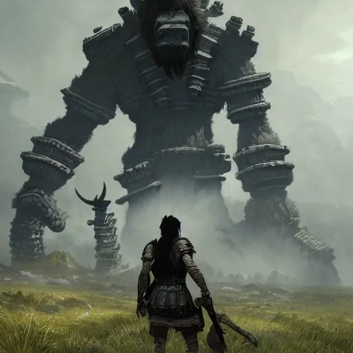 shadow of the colossus, Stable Diffusion