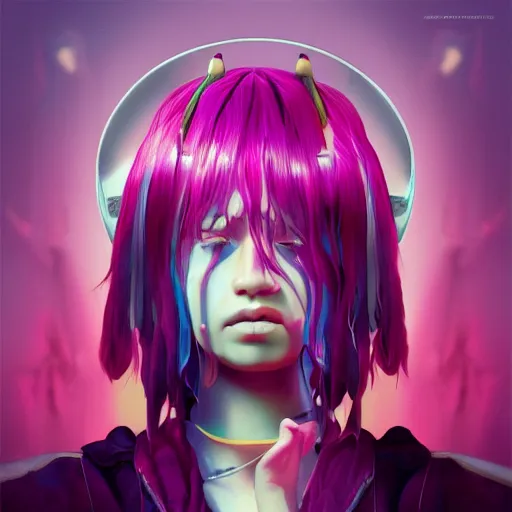 Image similar to epic album cover, maika , tending on artstation, award-winning art