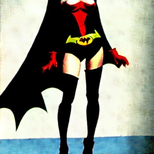 Image similar to harley quinn in the 1 9 6 6 batman tv show