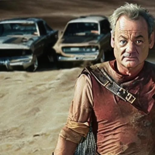 Image similar to bill murray as mad max