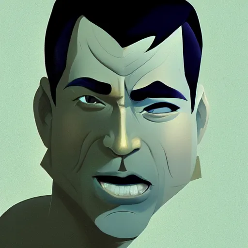 Image similar to face icon stylized minimalist goldfinger, loftis, cory behance hd by jesper ejsing, by rhads, makoto shinkai and lois van baarle, ilya kuvshinov, rossdraws global illumination