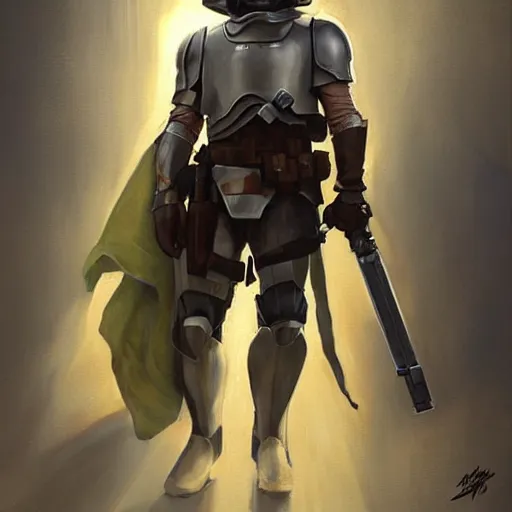 Image similar to greg manchess portrait painting of armored luke skywalker as overwatch character, medium shot, asymmetrical, profile picture, organic painting, sunny day, matte painting, bold shapes, hard edges, street art, trending on artstation, by huang guangjian and gil elvgren and sachin teng