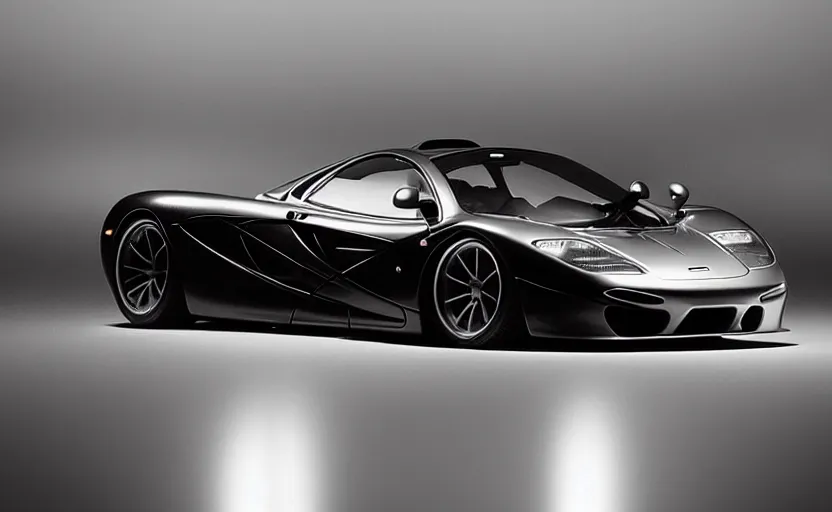 Image similar to “ a mclaren f 1, studio lighting ”