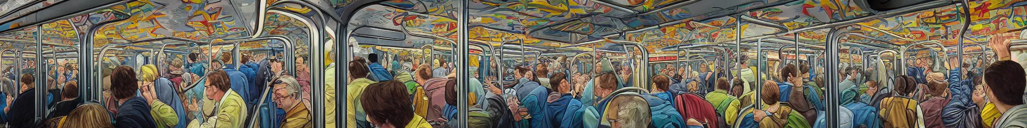 Prompt: full train graffiti showing retrofuturism escher motif