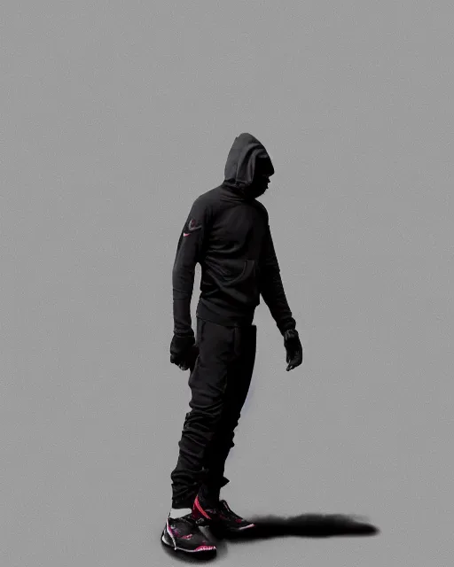 Image similar to Medium shot of Erolson Hugh wearing Nike ACG+Acronym P31-DS Pants in the style of greg rutkowski