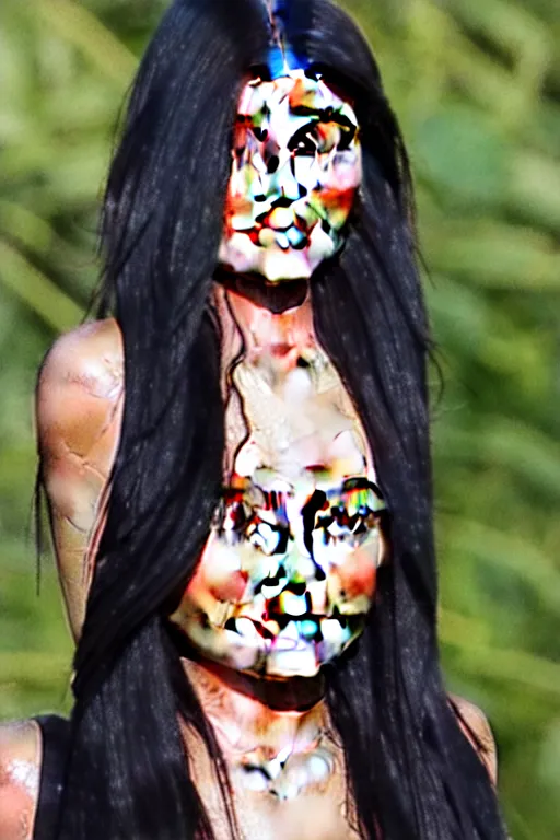 Image similar to kylie jenner in nature