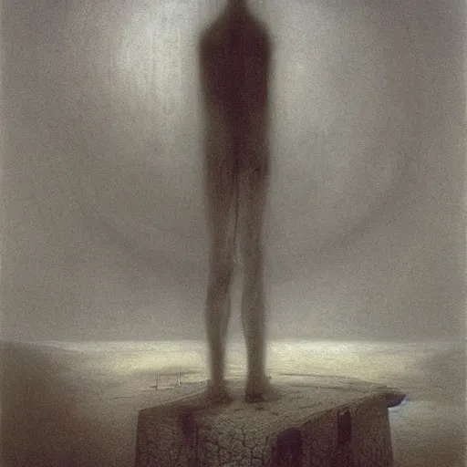Prompt: the end of time painting by beksinski