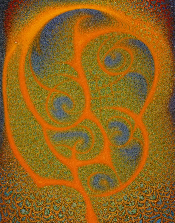 Image similar to fractal, mandelbrot set by jean delville