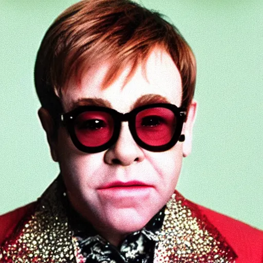 Prompt: Elton John Mugshot