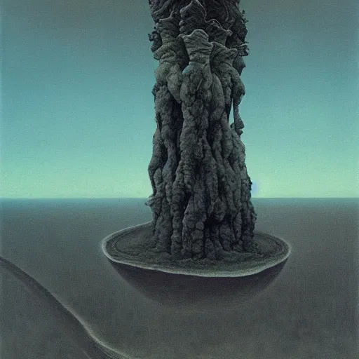 Image similar to art by zdzisław beksinski