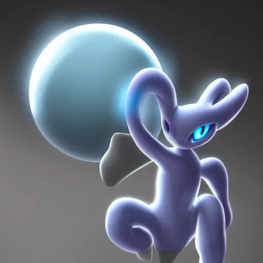 Prompt: High quality mewtwo throwing shadow ball trending on artstation