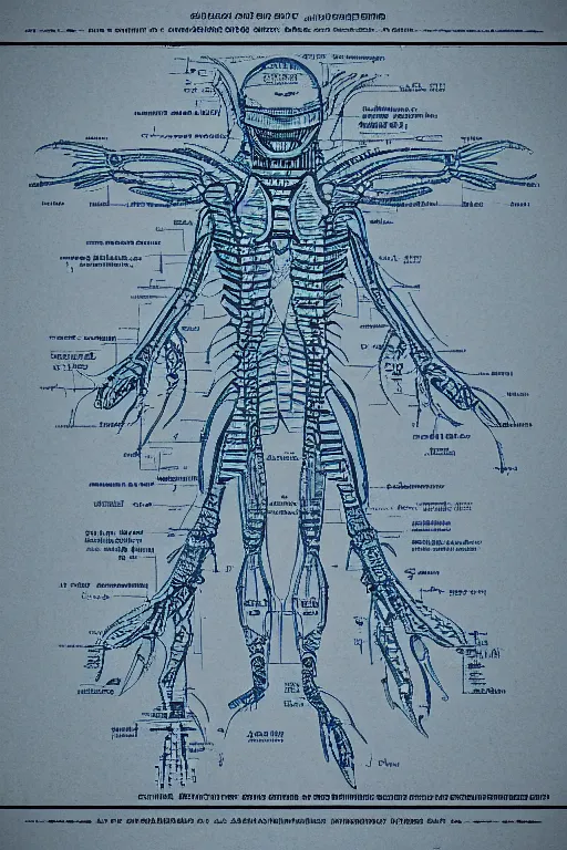 Image similar to alien blueprint schematics