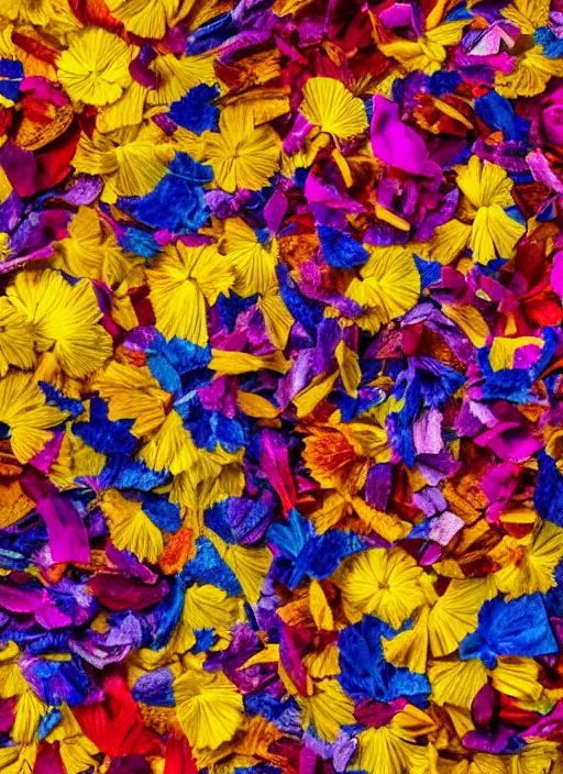 Vibrant Colorful Texture Background Assorted Dried Flower Petals In Colors  Backgrounds