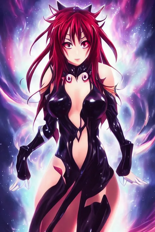 Raynare, High School DXD anime character in a, Stable Diffusion