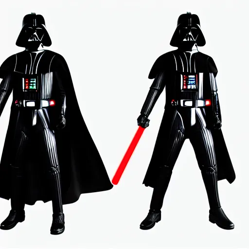 Prompt: darth vader full body shot, photorealistic