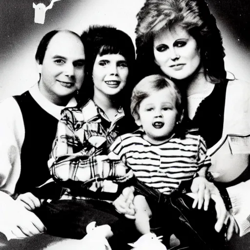 Image similar to haunted 1 9 8 0 s family portrait