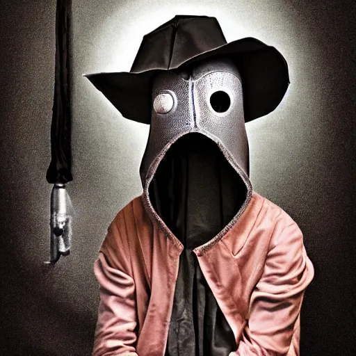 Image similar to teenage plague doctor prom photo. extremely lush lifelike detail. award - winning digital art by ansel adams, roger deakins, steichen. surreal scientific photoillustration, masterpiece, artstation, shutterstock polycount contest winner, biomorphic. child larva plague doctor