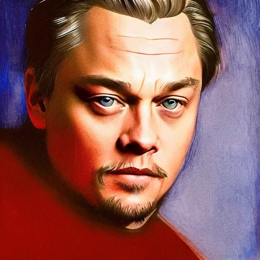 Prompt: Leonardo Di Caprio fused with Morgan Freeman. Painted by Caravaggio, high detail