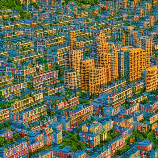 Image similar to a city with buildings made of corn, realism, 8k high resolution