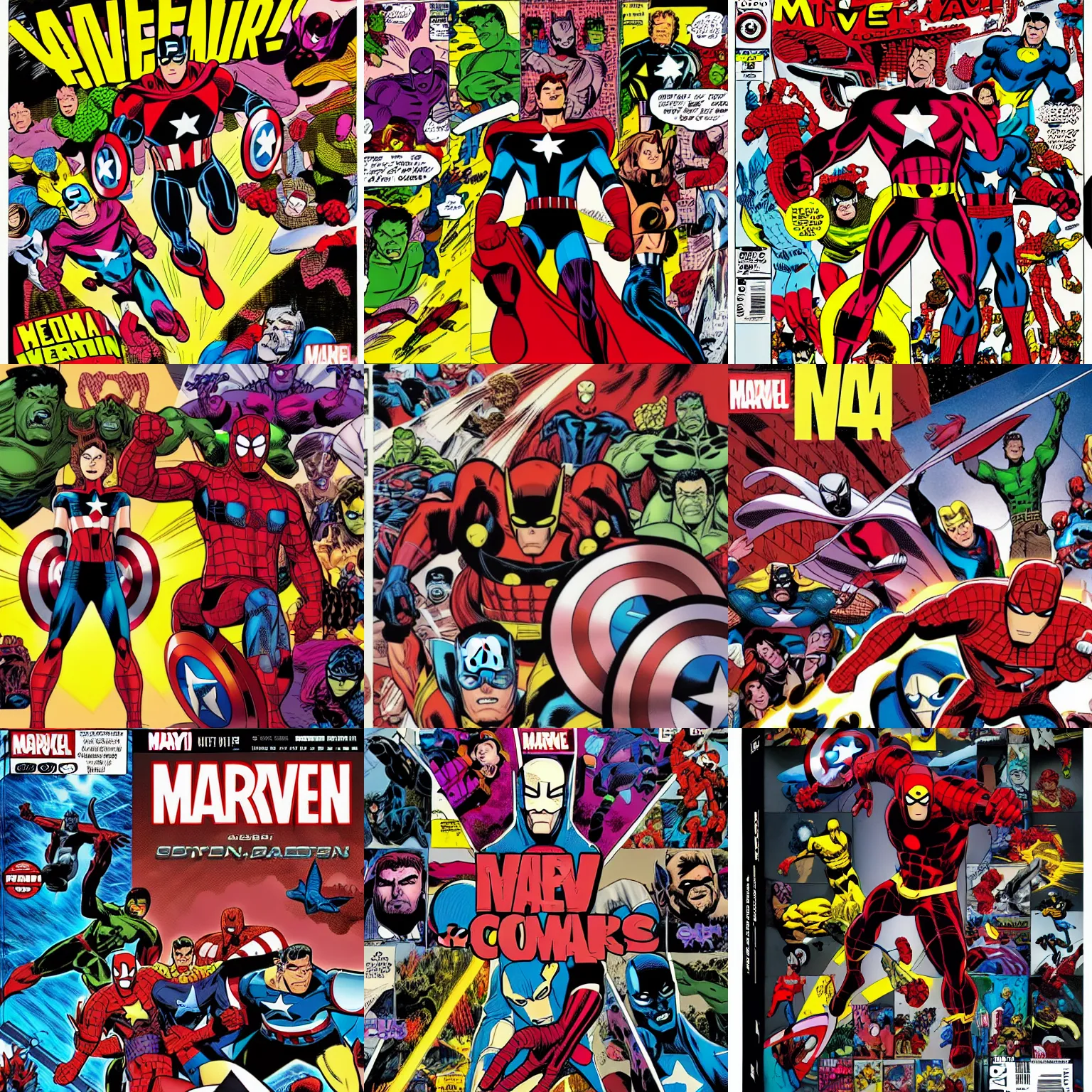 Prompt: a never released marvel comic book, comic, cartoon, 4k, detailed