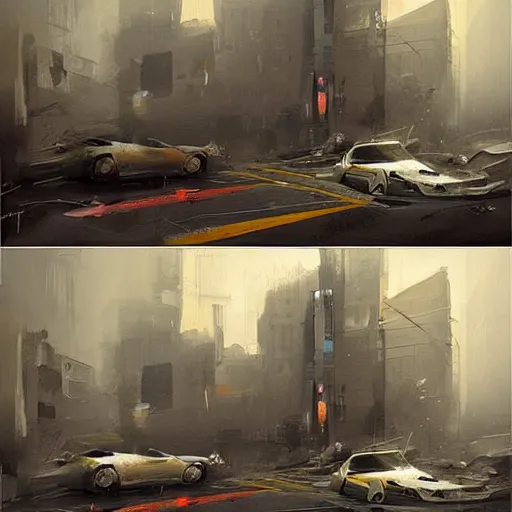 Image similar to a painting that represent that sweep the streets I used to own, digital art by greg rutkowski