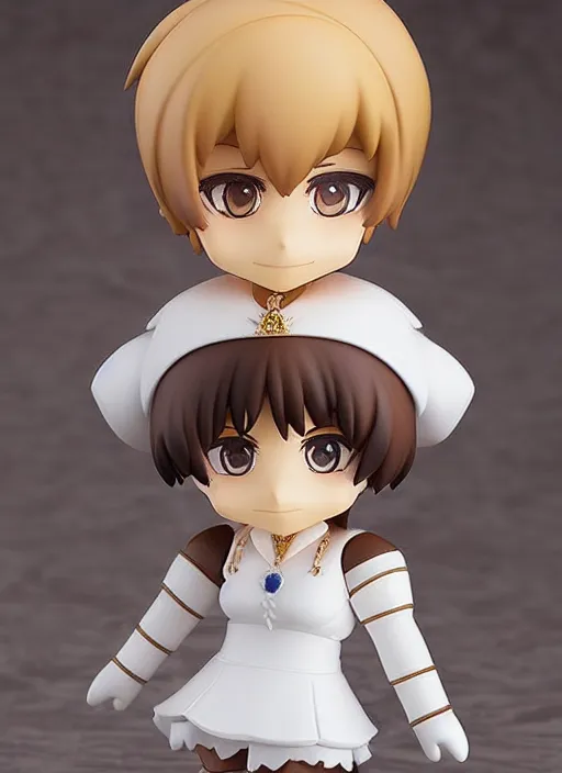 Image similar to nendoroid of princess diana, well - designed, realistic lighting, anime chibi, promotional, proportional chibi