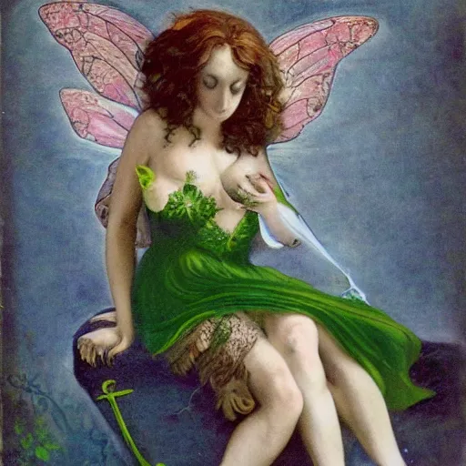 Prompt: the absinthe fairy