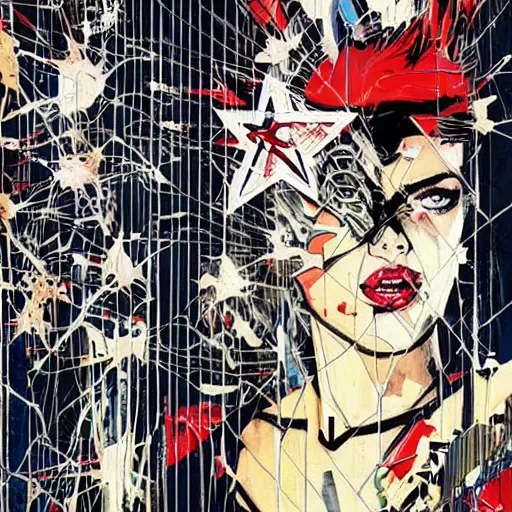 Image similar to La cage et le mur du son, by MARVEL comics and Sandra Chevrier