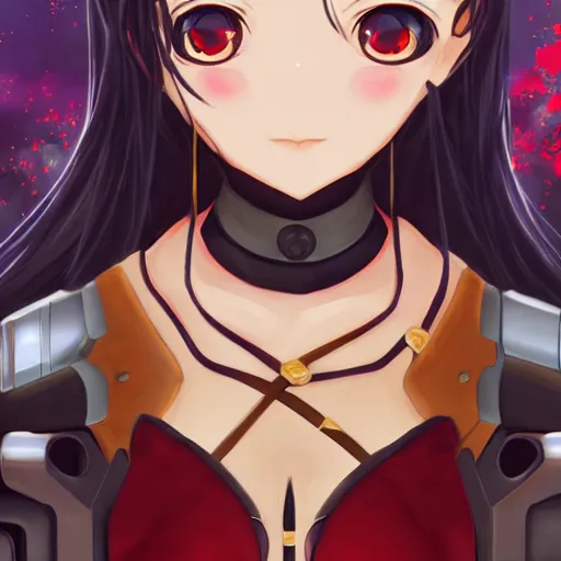 Prompt: beautiful image of tohsaka rin from fate / stay night inside of an old steampunk robot, high details, high resolution, noise filtered, artstation, 4 k, highly detailed, high quality, digital painting masterpiece, beautiful brush strokes