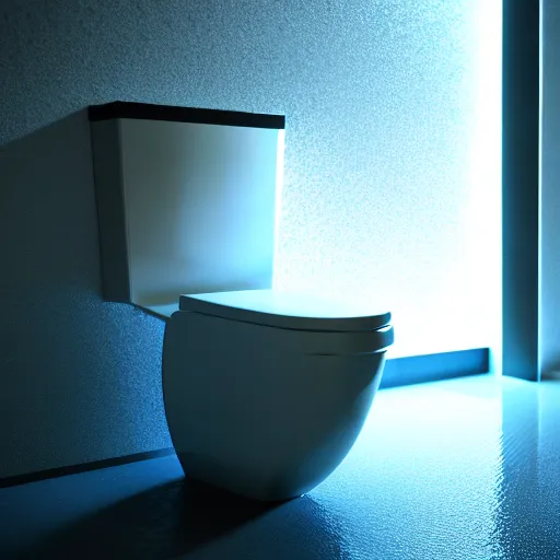 Image similar to : futuristic abstract toilet, cinematic lighting, hyper - realistic, detailed, render by c 4 d octane, unreal engine, 8 k 3 d render
