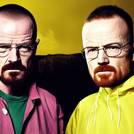 Prompt: walter white and jesse pinkman muckbang