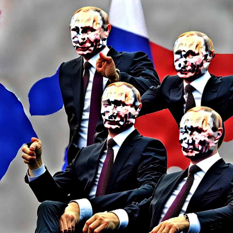 Prompt: putin took over the world