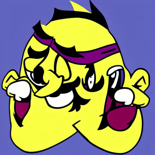 Image similar to wario in a cartoon art style