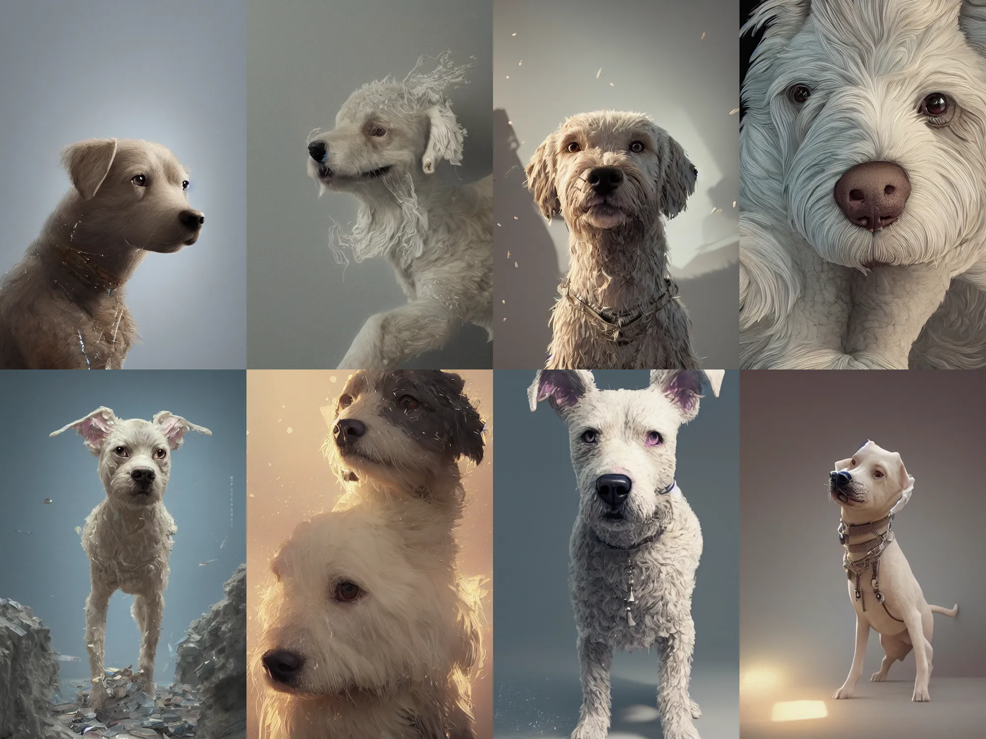 Prompt: super beautiful short hair beige mixed dog intricate artwork by tooth wu and wlop and beeple, greg rutkowski, very coherent symmetrical artwork, cinematic, hyper realism, high detail, octane render, unreal engine, 8 k, vibrant colors, smooth gradients, high contrast, depth of field, aperture f 1. 2