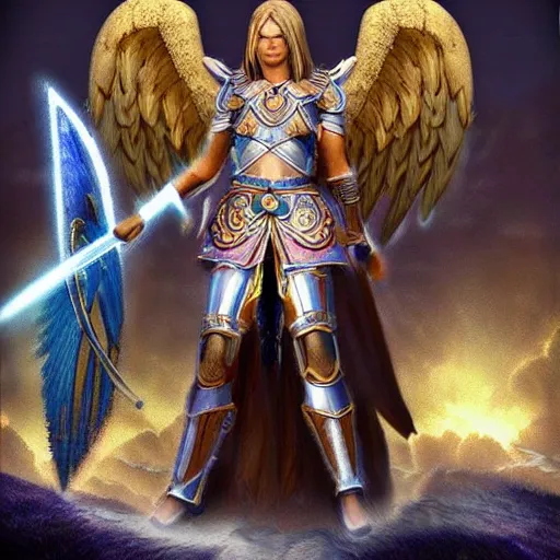 Image similar to warriors of light like angels, realistic, very detailed