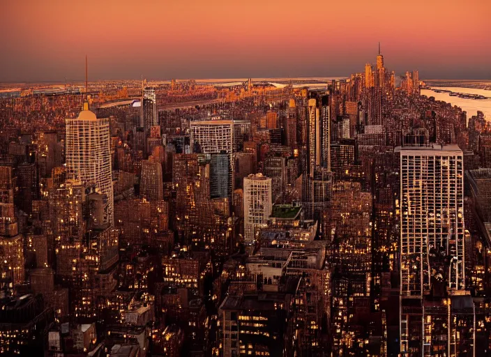 Image similar to film still of the moon breaking into pieces over manhatten in the new disaster movie, 8 k, night time