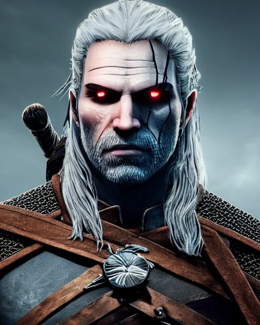 Prompt: portrait of the undead witcher, ultrarealistic, 8 k