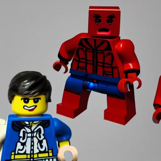 Image similar to mr. beast from youtube, is a lego character