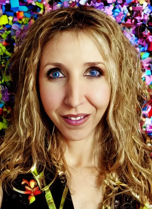 Image similar to award winning photo of Sarah Chalke, by David LaChapelle