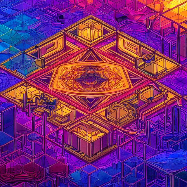 Prompt: blockchain, blocks of cubic tech connected, centered, symmetry, painted, intricate, volumetric lighting, beautiful, rich deep colors masterpiece, sharp focus, ultra detailed, in the style of dan mumford and marc simonetti