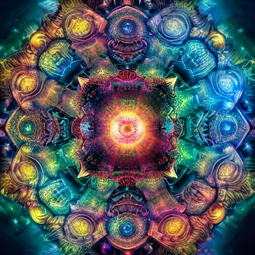 Image similar to highly detailed and intricately made HD mixed media digital artwork piece of a very beautiful and epic nebulapunk Mandala with very symmetrical features, soft pastel tones, unreal 5, hyperrealistic, octane render, atmospheric lighting, Aetherpunk, intricate detail, cinematic, HDR digital painting, 8k resolution, enchanting, sense of awe, award winning picture, Hyperdetailed, Gsociety, trending on ArtstationHQ