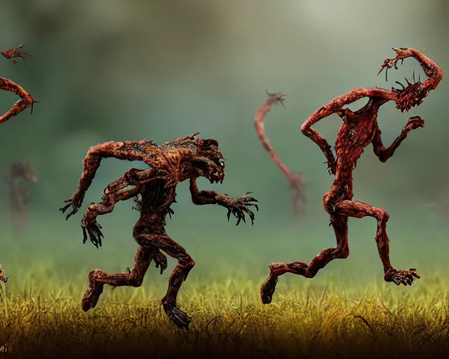 Prompt: 2 0 0 mm photography of an infected burnt fungal horror giant zombie running sprinting. highly detailed 8 k. intricate. lifelike. nikon d 8 5 0. motion blur