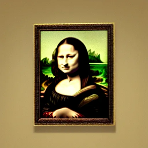 Image similar to corgi dog as mona lisa