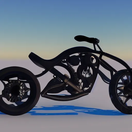 Prompt: arch motorcycle concept by keanu reeves, unreal engine 5, ray tracing, desert background, high detailed