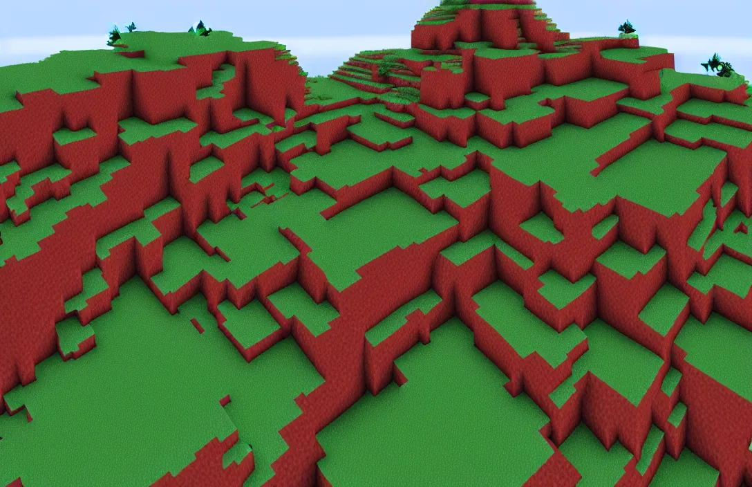 Prompt: realistic mountain in minecraft, hd, rtx enabled, shaders on