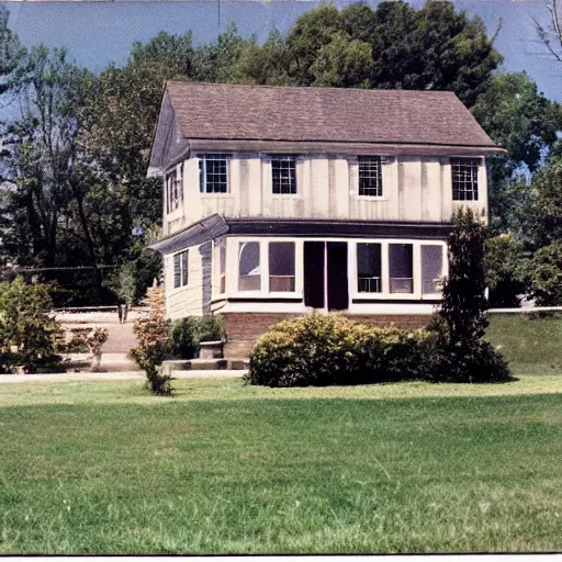 Prompt: the bell homestead, brantford, 1 9 7 8