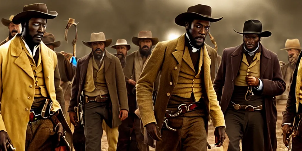 Image similar to Django unchained in Macdonald's